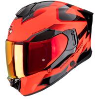 Casco moto Scorpion EXO-530 AIR CLIP Negro Rojo