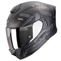 Casco moto Scorpion EXO-530 AIR FOND Negro mate Plata