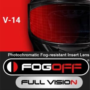 MT-V-14 Fogoff lente antiempañamiento photocromatica para casco