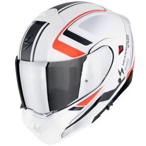 Casco moto Scorpion Exo-930 EVO ARDENS Blanco mate Negro Rojo