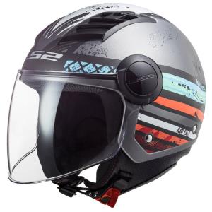 Casco LS2 Airflow Ronnie plata