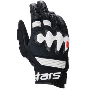 Guantes Alpinestars piel Halo negro-blanco