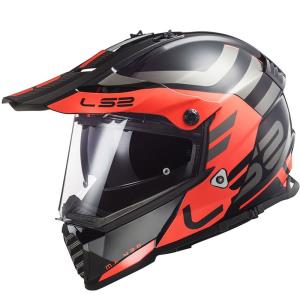 Casco LS2 Pioneer Adventurer rojo