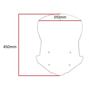 Cupula alta Honda NC750X 16-24 Powerbornze 45cm Â· 4