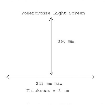 Cupula PowerBronze Light moto Kawasaki ER6N 12-16 360mm Â· 3