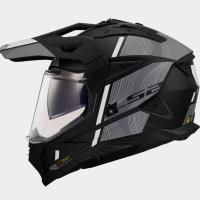 Casco LS2 Pioneer II HILL Negro Mate Blanco
