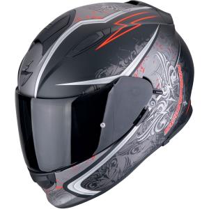 Casco moto Scorpion EXO-491 RUN Negro mate Rojo