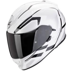 Casco moto Scorpion EXO-491 KRIPTA Blanco Negro