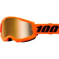 Gafas Motocross 100% Naranja Fluor Strata 2
