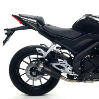 Silencioso Pro-Race Nichrom Dark de Arrow Yamaha YZFR-MT 125 19- OC