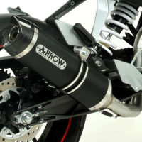 Escape aluminio Arrow Negro fondo Carbono KTM Duke 125 11-16 Duke 200 11-14 Â· 2