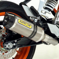 Escape Titaneo Arrow fondo Carbono KTM Duke 125 11-16 Duke 200 11-14