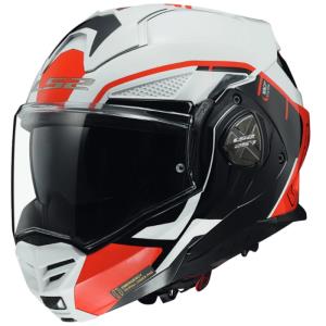 Casco LS2 Advant X Metrik blanco-rojo