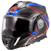 Casco LS2 Advant X Future II Carbono Brillo / Blanco / Rojo / Azul