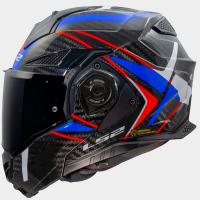Casco LS2 Advant X Future II Carbono Brillo / Blanco / Rojo / Azul