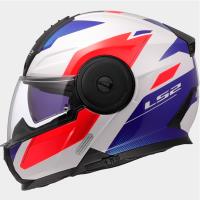 Casco LS2 Scope II DURIA Blanco Azul Rojo