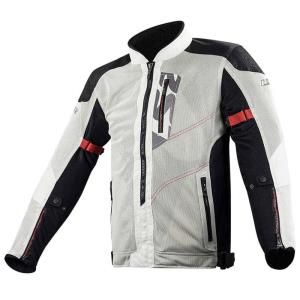 Chaqueta moto LS2 Alba gris claro