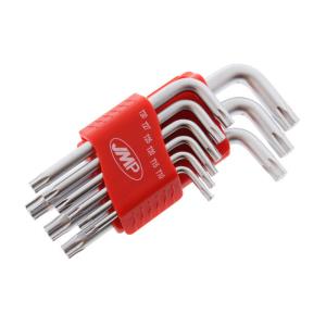 Juego llaves Torx 9 piezas corto T9-T50 JMP