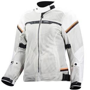 Chaqueta moto mujer LS2 Riva gris claro