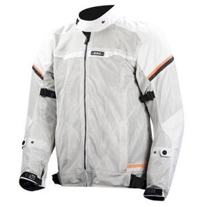 Chaqueta moto LS2 Riva gris claro 3XL unidad de pruebas