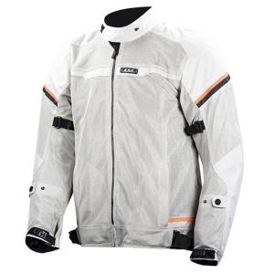 Chaqueta moto LS2 Riva gris claro 3XL