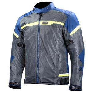 Chaqueta moto LS2 Riva azul-gris