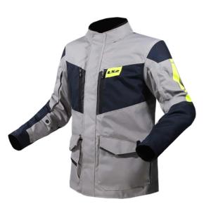 Chaqueta moto hombre LS2 Metropolis Evo Gris-Fluor