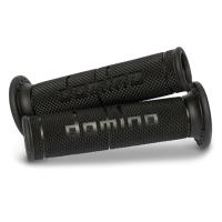 Puños moto domino carretera negros abierto