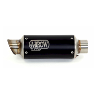 Escape acero negro Arrow GP2 Suzuki GSXR 600-750 11-16