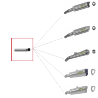 Conector central acero Arrow SUZUKI GSX-R 600/750 06-07 Â· 2