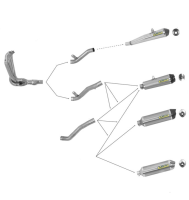 Colector acero Arrow KAWASAKI ZX-10R 11-15 Â· 2