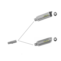 Adaptador colector acero Arrow Suzuki GSXR 600 11-16 y GSXR 750 11-16 Â· 2