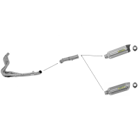 Conector adaptador acero Arrow Suzuki GSXR 600 11-16 y GSXR 750 11-16 Â· 2