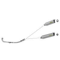 Colector catalitico acero Arrow Yamaha TMAX 530 12- Â· 2