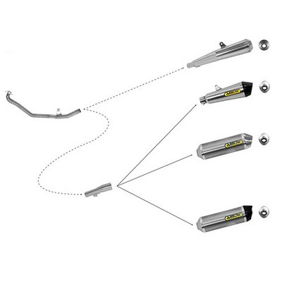 Colector Acero HONDA NC700-750-INTEGRA 700-750 Â· 2