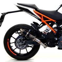 Escape acero negro Arrow GP2 KTM Duke 125-390 17-20