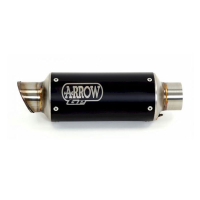 Escape acero negro Arrow GP2 KTM Duke 125-390 17-20 Â· 3
