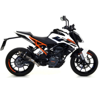 Escape acero negro Arrow GP2 KTM Duke 125-390 17-20 Â· 2