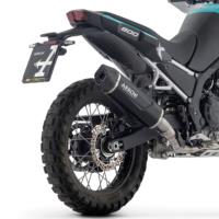 Escape negro Arrow Indy Race Kove 800X Pro-Rally 25- tapa carbono