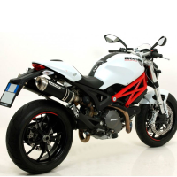 Escape aluminio Arrow Dark Thunder Ducati Monster 696 08-14 fondo inox OC