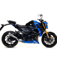 Escape acero negro Arrow Suzuki GSXS750 17-20 Â· 2