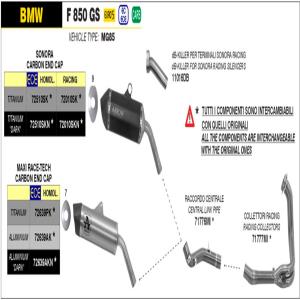 colectores racing arrow bmw f 850gs/f750gs 21- Â· 3