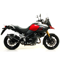 Escape aluminio negro fondo carbono Arrow Suzuki VStrom 1000 14- Â· 2