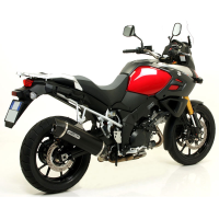 Escape aluminio negro fondo carbono Arrow Suzuki VStrom 1000 14- Â· 3