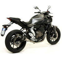 Escape aluminio negro fondo carbono Arrow DARK THUNDER MT07 14-, Tracer 700 16- OC Â· 3