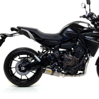 Escape aluminio negro fondo acero Arrow DARK THUNDER MT07 14-, Tracer 700 16- OC Â· 3