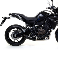 Escape acero fondo carbono Arrow JET-RACE Dark YAMAHA XSR 700,MT07,TRACER OC