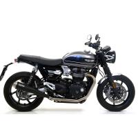 Escape acero negro Arrow Triumph Thruxton-Speed Twin