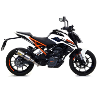 Escape aluminio fondo acero Arrow KTM Duke 125-390,RC 390 17- OC Â· 2