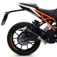 Escape acero negro Arrow KTM Duke 125-390 17-